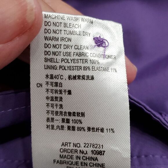 CROSS, women's skort. Purple with pockets size 12 usa size 42 European size. - Picture 12 of 12